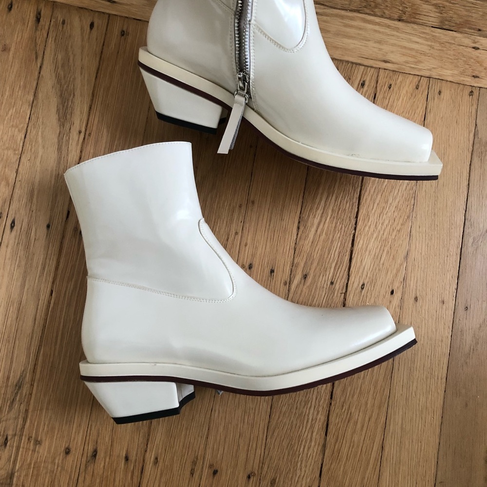 White Patent Boots